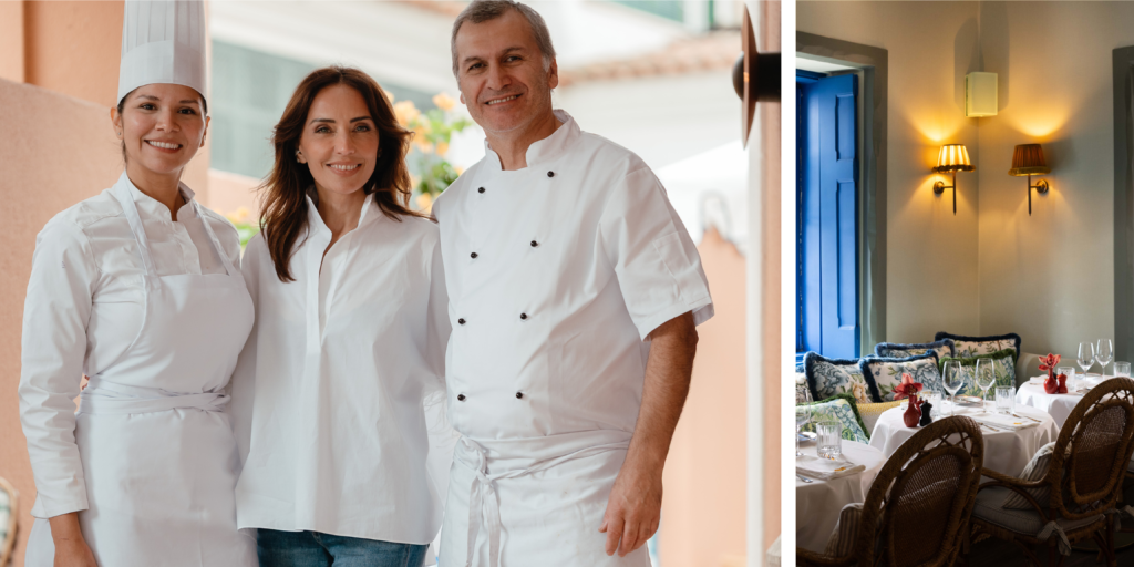 chef Deyse Anjos;Viviane Rocha; chef Benjamin Villaças