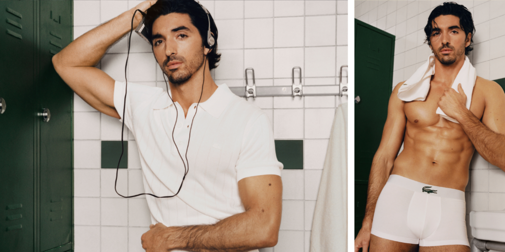Nueva campaña de Underwear de Lacoste con Taylor Zakhar Perez