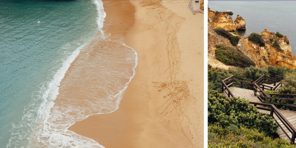 Arcos naturales y acantilados en el litoral del Algarve representando el posicionamiento turístico de la región en la BTL 2026