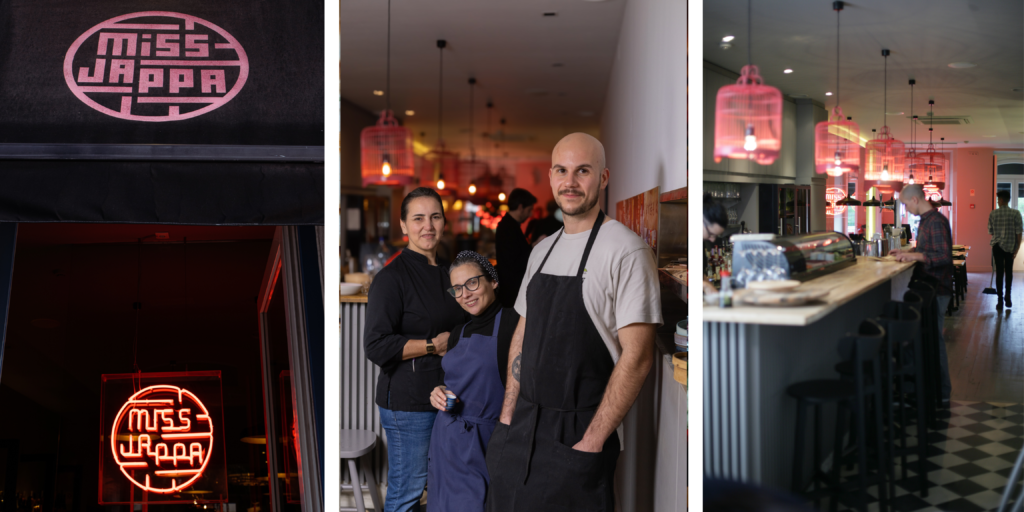 Chefs Anna Lins Natalie Castro y Nuno Gonçalves nueva carta en Miss Jappa Lisboa