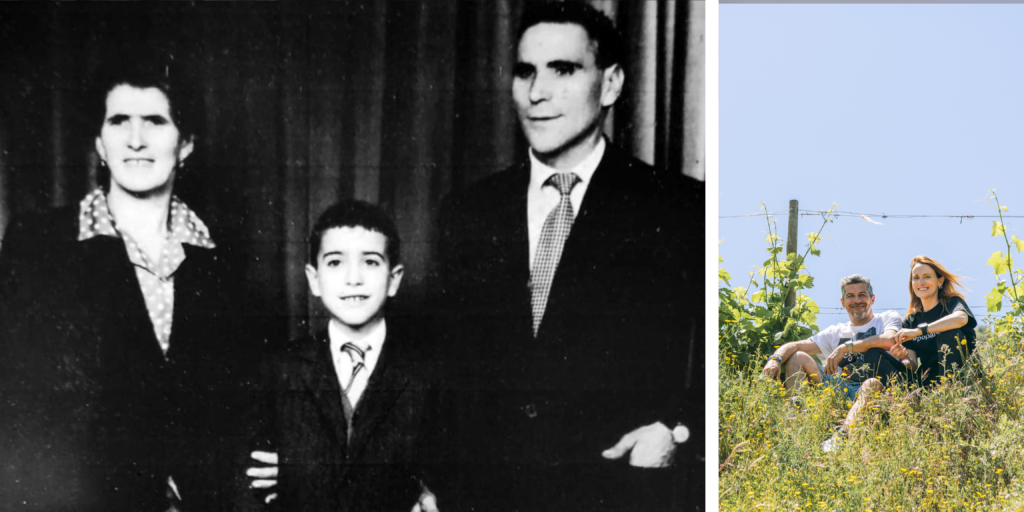 Fotografía histórica de Francisco Ferreira, Filomena Ferreira y José Ferreira en el DouroStéphane Ferreira y Vanessa Ferreira, nueva generación de Quinta do Pôpa en los viñedos del Douro