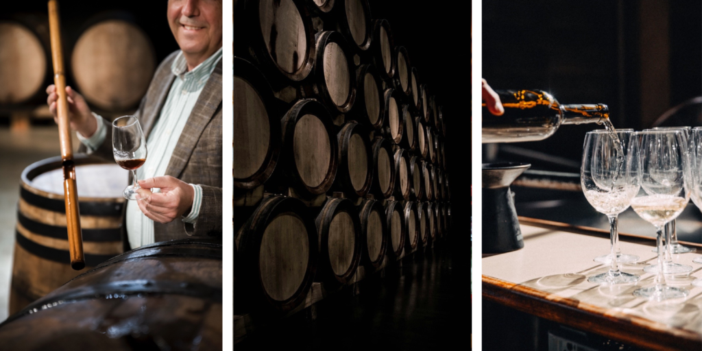 Elaboración y servicio de vino en bodega portuguesa, tradición y profesionalismo en el contexto de Lisboa 2026