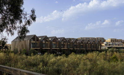 Verdelago Resort en el Algarve con arquitectura integrada en el pinar cerca de Praia Verde