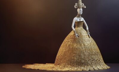 Exposición Arte y Moda en la Fundación Gulbenkian de Lisboa con vestidos de alta costura y obras de arte