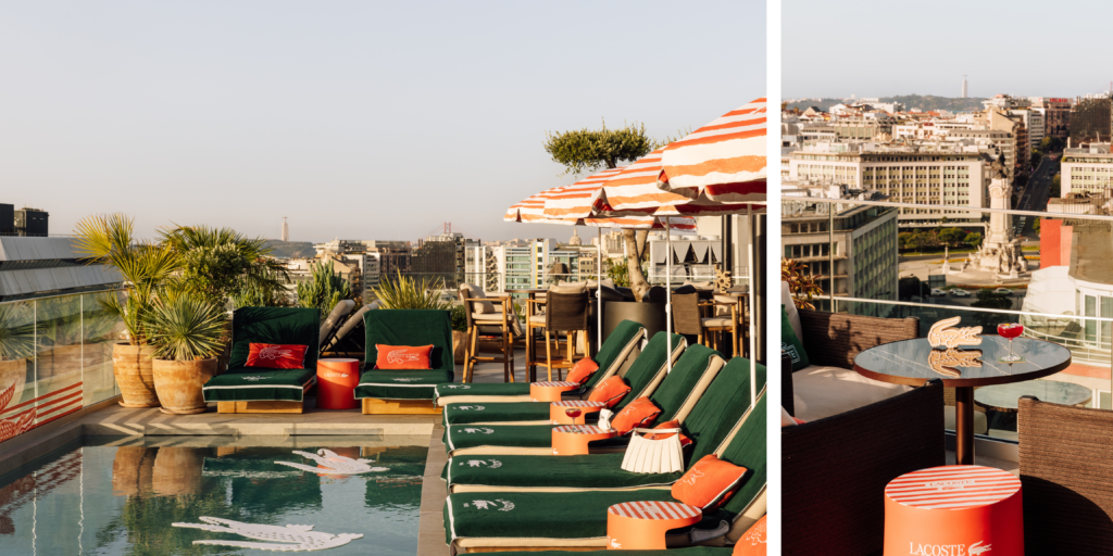 La firma francesa Lacoste ha tomado el control del Attiko Rooftop Pool Bar