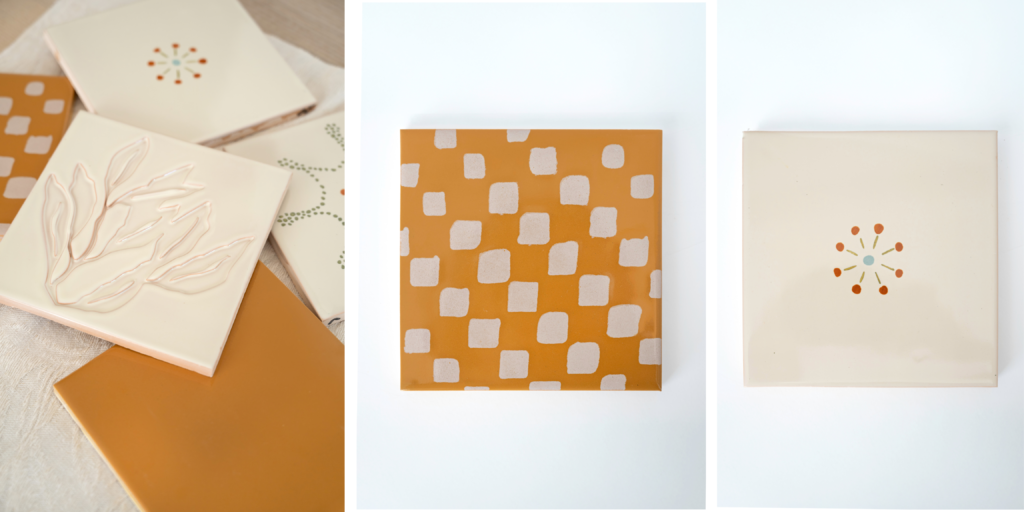 Azulejos de la colección FORTUNA creada por Bárbara Osório en colaboración con Viúva Lamego