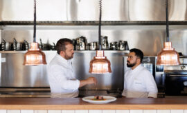 Gastronomía de Louis Anjos en Verdelago Beach Club, Algarve